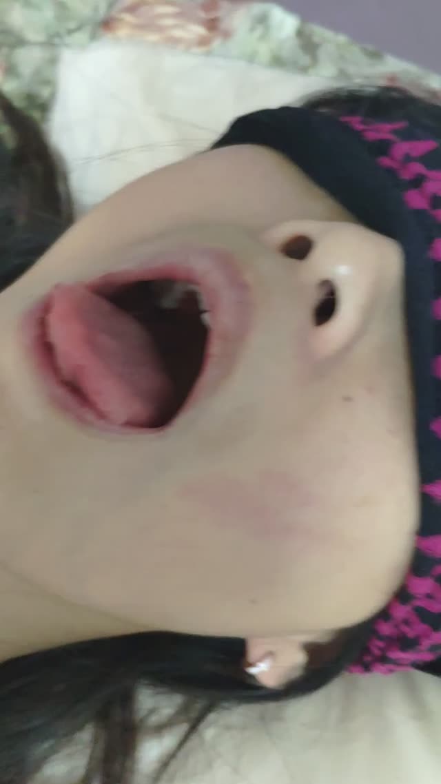 My asian slut masturbating