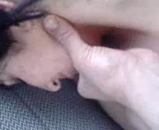 Persian Girl has Amazing Tits Naked in the Car Boobs Squeezing & Massage
