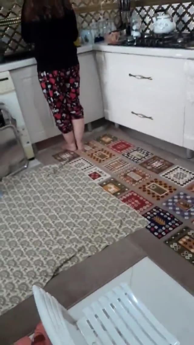 مخفی از ظرف شستن میلف سکسی