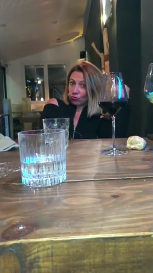 Horny milf on a date