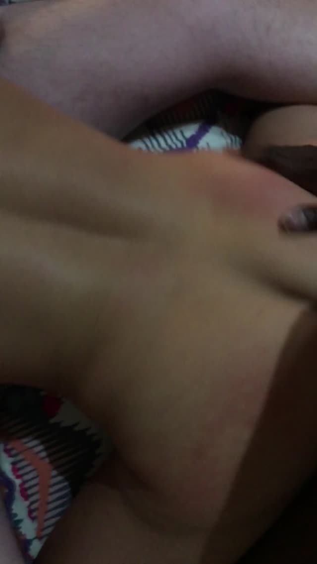 My wife being a naughty slut with BBC behind her