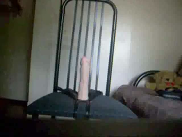 Taking dildo for a ride