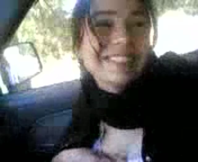 Iranian Cute Teen Girl Showing Off her Hot Tits in the Car