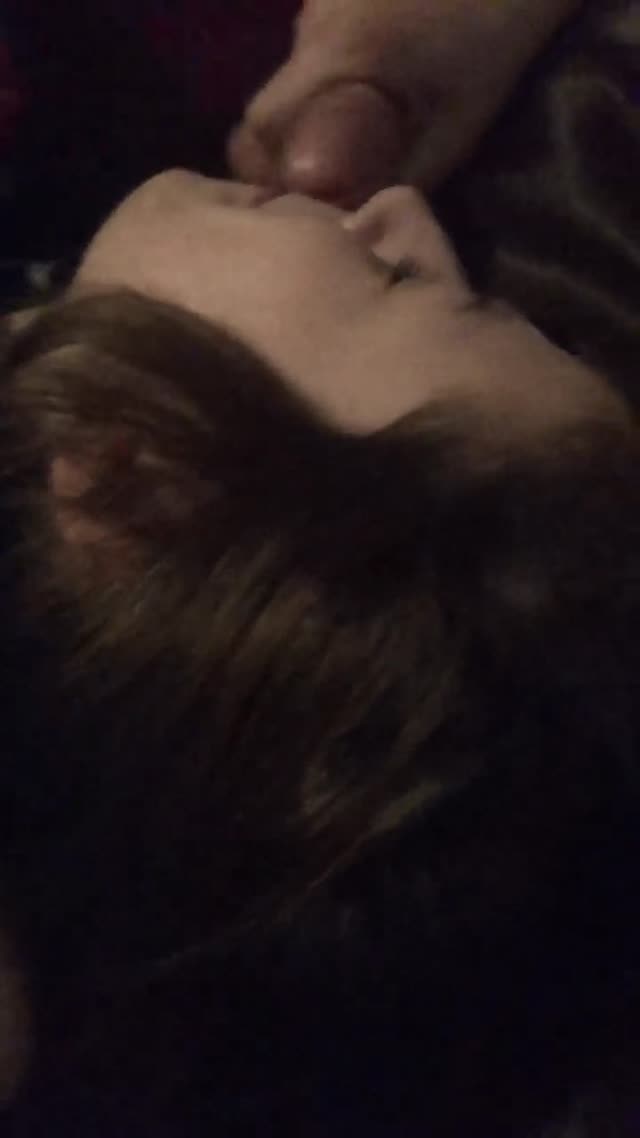 Big cum facial ropes on my GF
