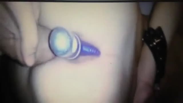 Me getting fucked with toy in my ass