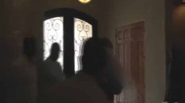 Hubby gives his new bride a present