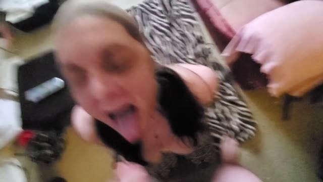 Nylon covered cumslut