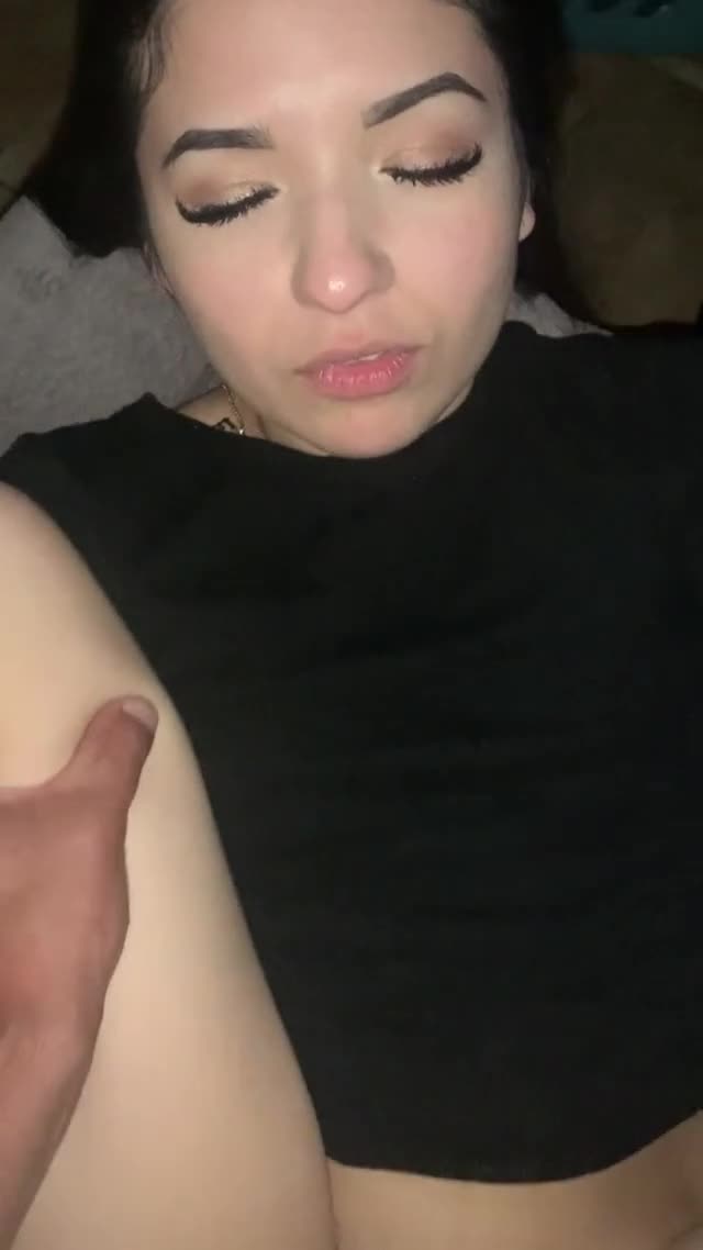 Beautiful shy cheating wife getting stretched by his fat cock