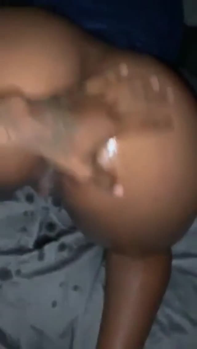 Wet black booty backshots