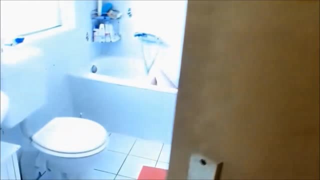 Beautiful blonde german slut does anal in bath tub