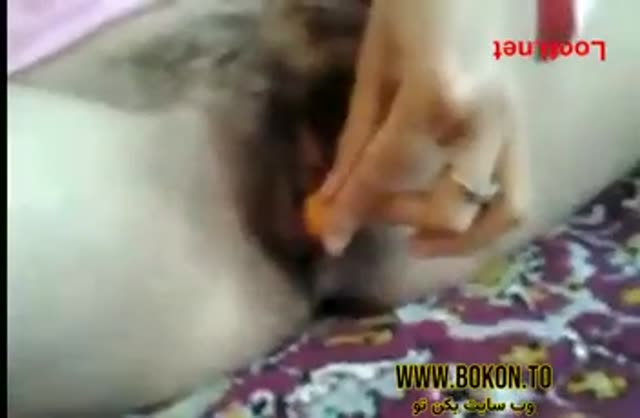 Hairy Pussy Girl Masturbating with Cucumber.mp4