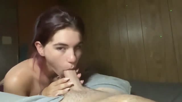 Young wife loves sucking his dick