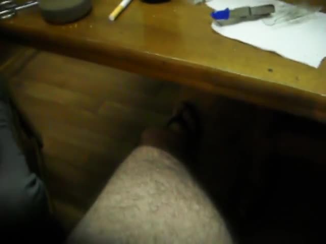 Milf sucks bound cock tugging on his balls