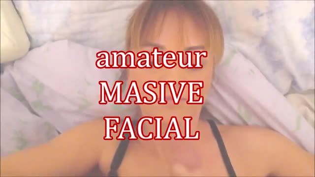 Amateur massive facial