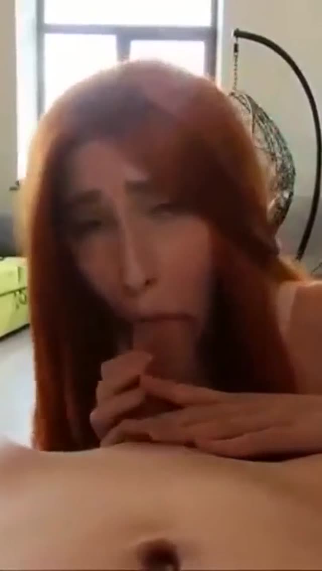 Redhead in love with his size and girth