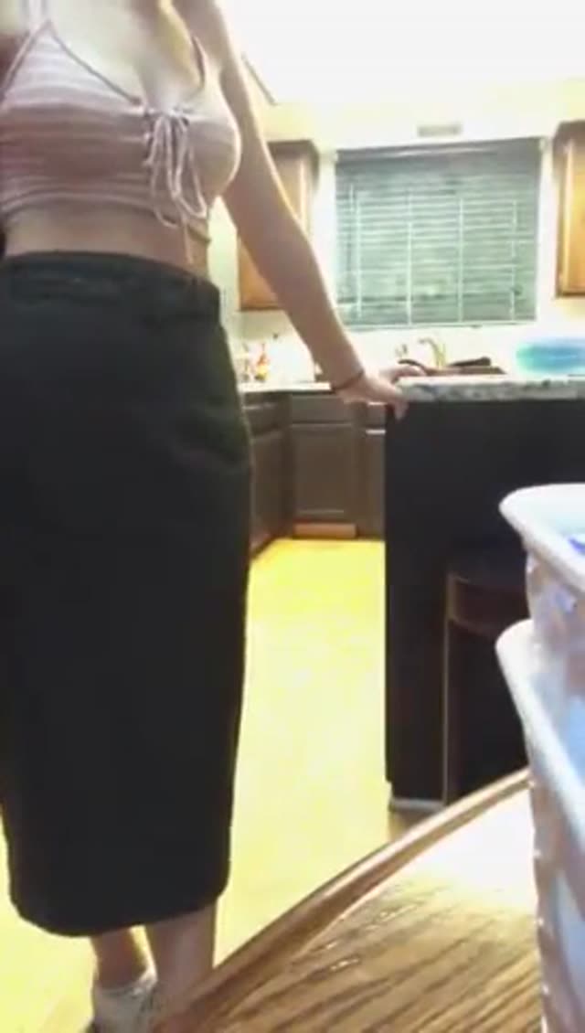 Leggy brunette with hot ass fucked standing by BBC