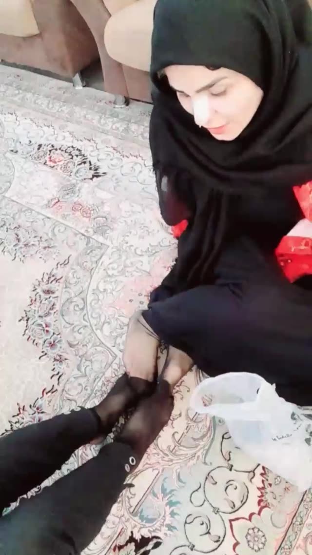 نمایش فوت فتیش از خانم محجبه پارت ششم