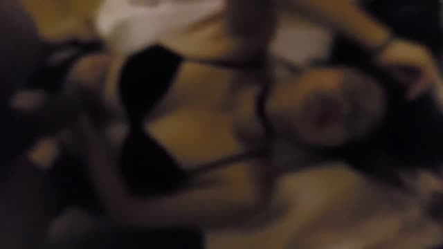 Sexy insatiable asian wife facial in glasses