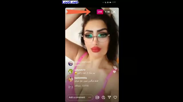 لایو بدن نمایی خانوم ایرانی ساکن ترکیه