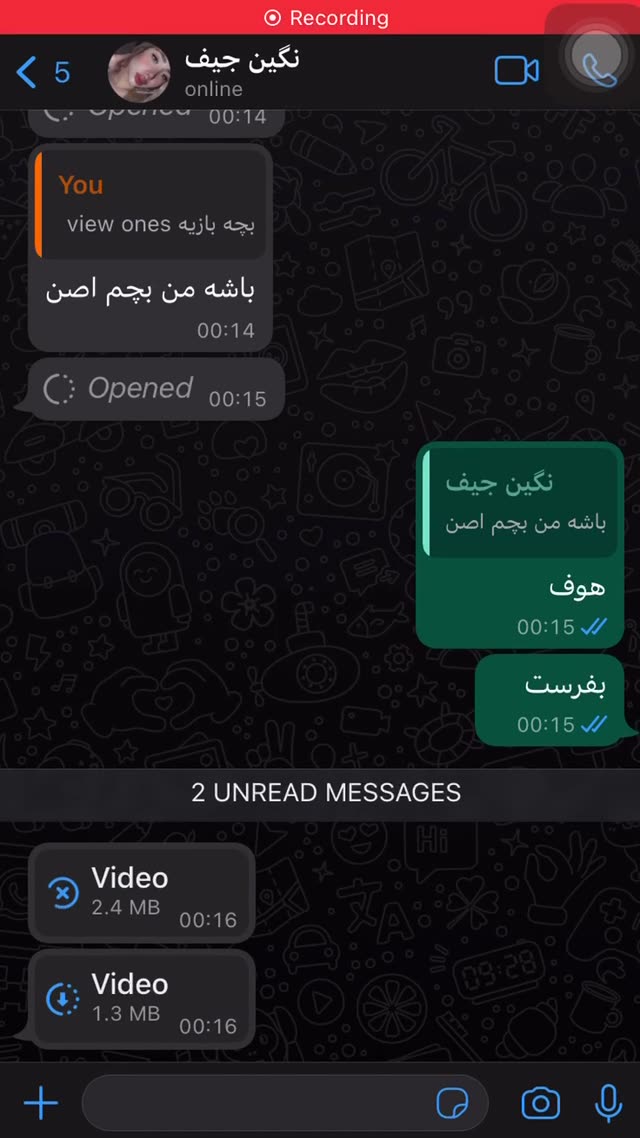 خودارضایی نگین تو ویدیوکال