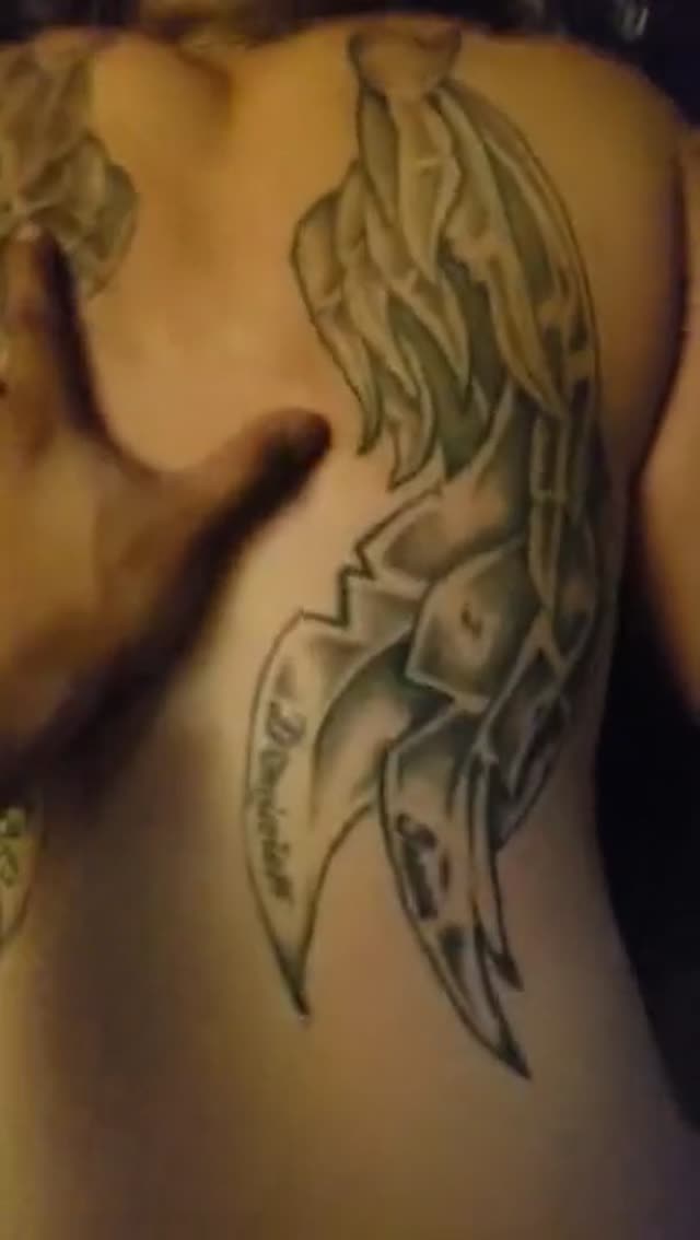 Black dick inside her virgin asshole