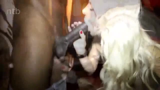 Gorgeous blonde wife fucked raw by black