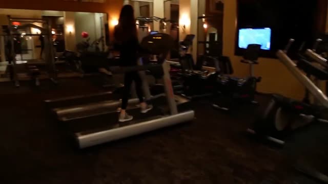 Beautiful girl sucks him off in gym bathroom