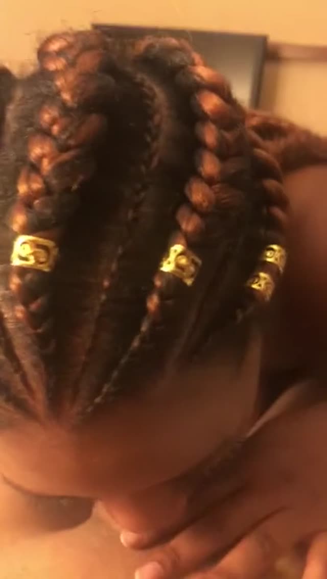 Ebony get a nice big load of white man cum