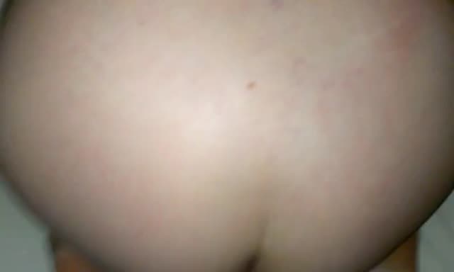 Opening up her tight pussy from behind